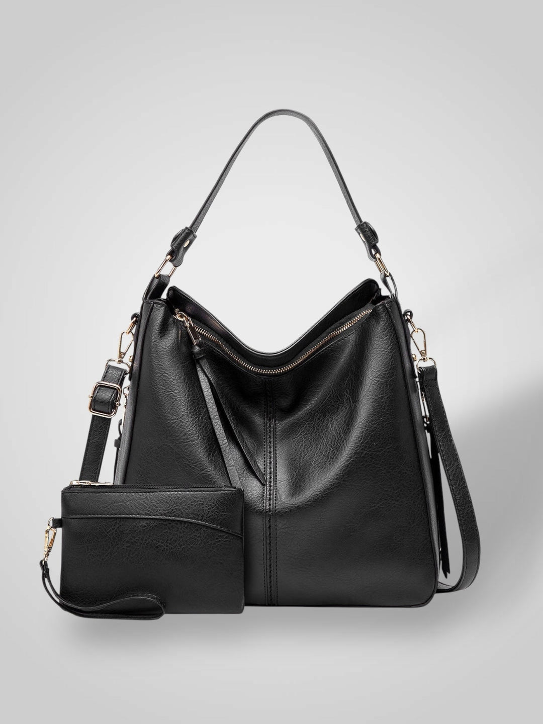Leather Tote Bag for Women with Multiple Pockets