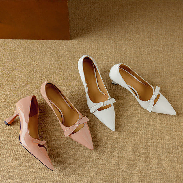 Leather Mary Jane Pumps for Women | Classic Strap Heels