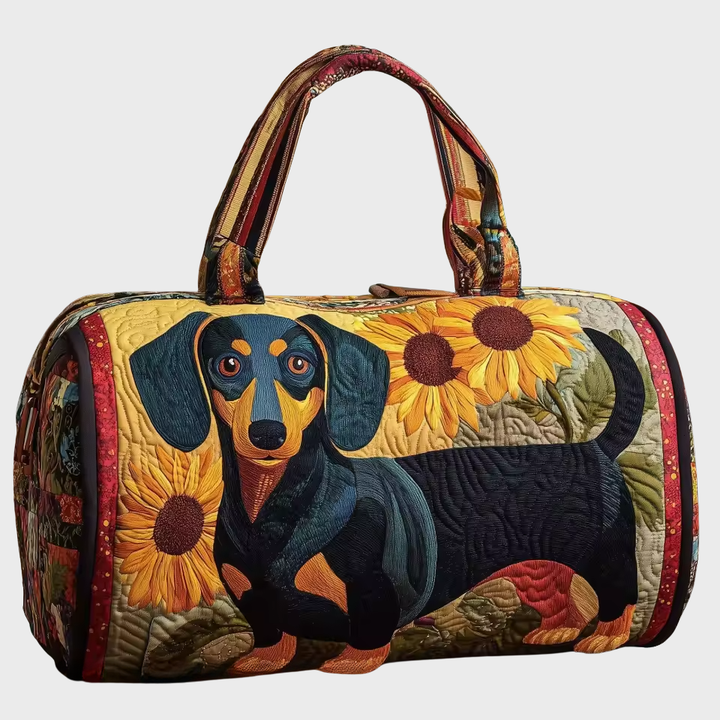 Quilted Weekend Travel Bag - Soft Overnight Duffle for Women