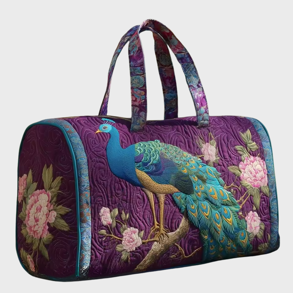 Quilted Weekend Travel Bag for Women | Soft Overnight Duffle