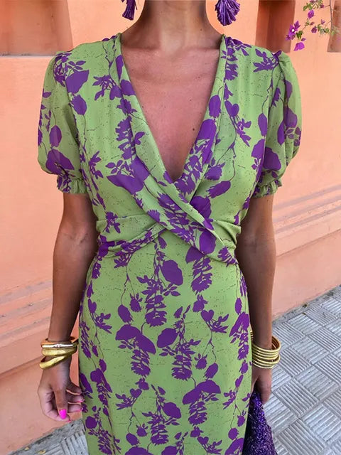 Summer Maxi Dress for Women - Flowy Lightweight Cotton Dress