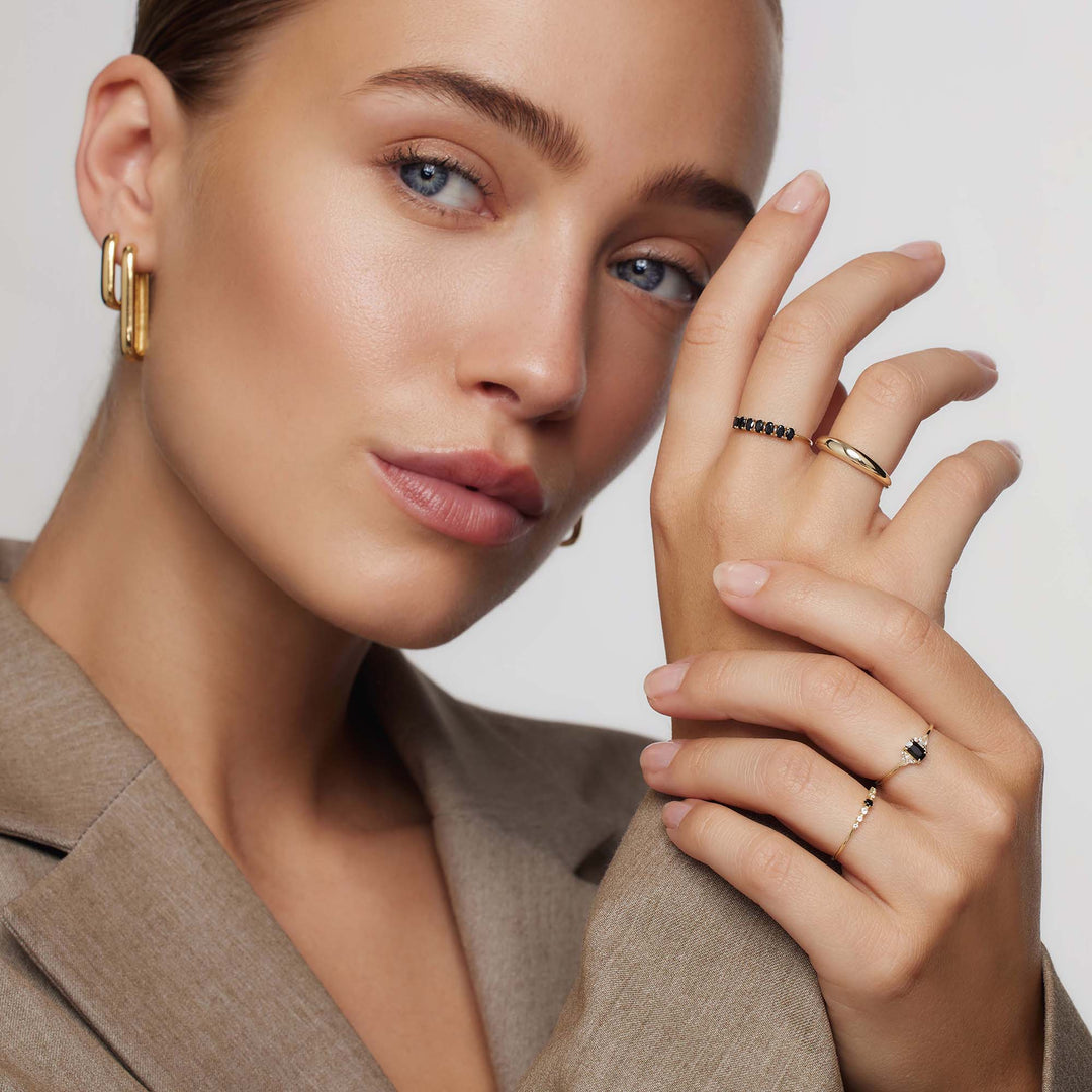 Gold Statement Ring | Rock Solid Textured Design