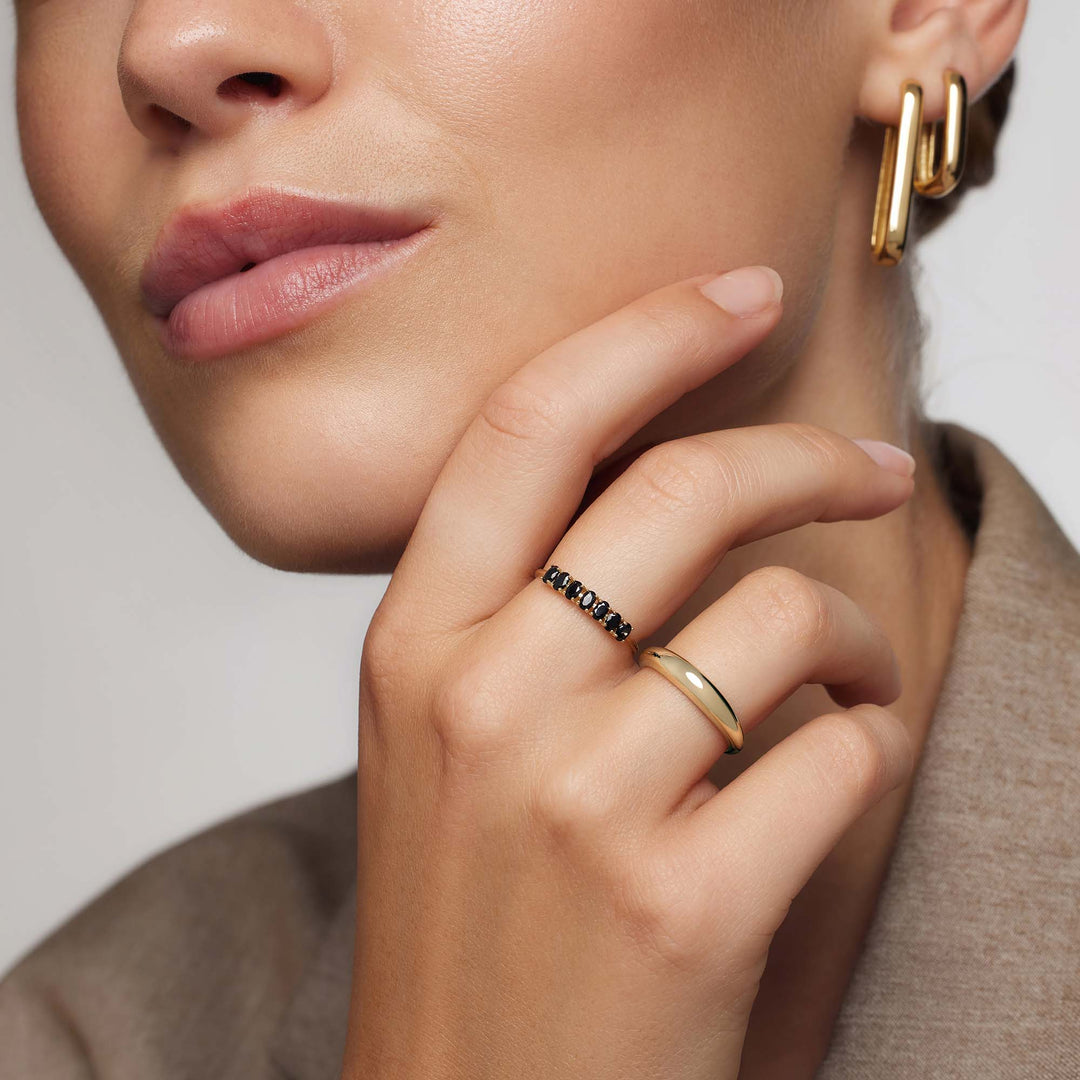 Gold Statement Ring | Rock Solid Textured Design