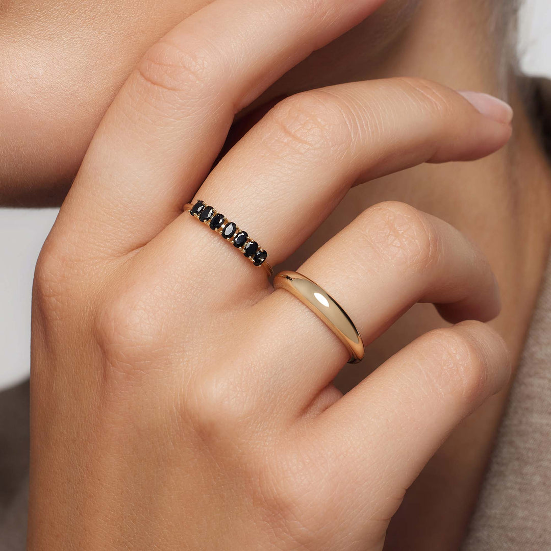 Gold Statement Ring | Rock Solid Textured Design