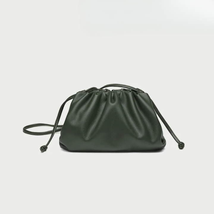 Hobo Shoulder Bag in Soft Vegan Leather - Convertible Crossbody