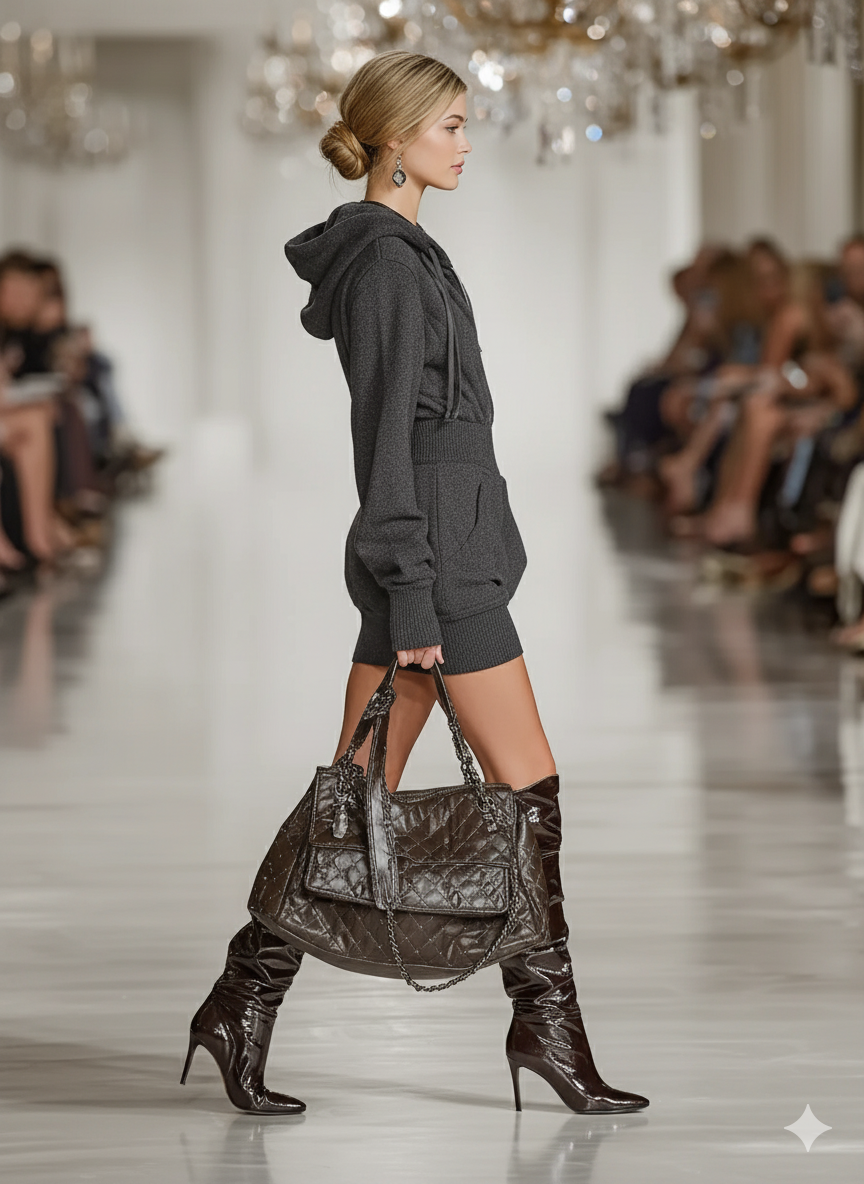 Hooded Sweatshirt Dress for Women | Casual Mini Dress