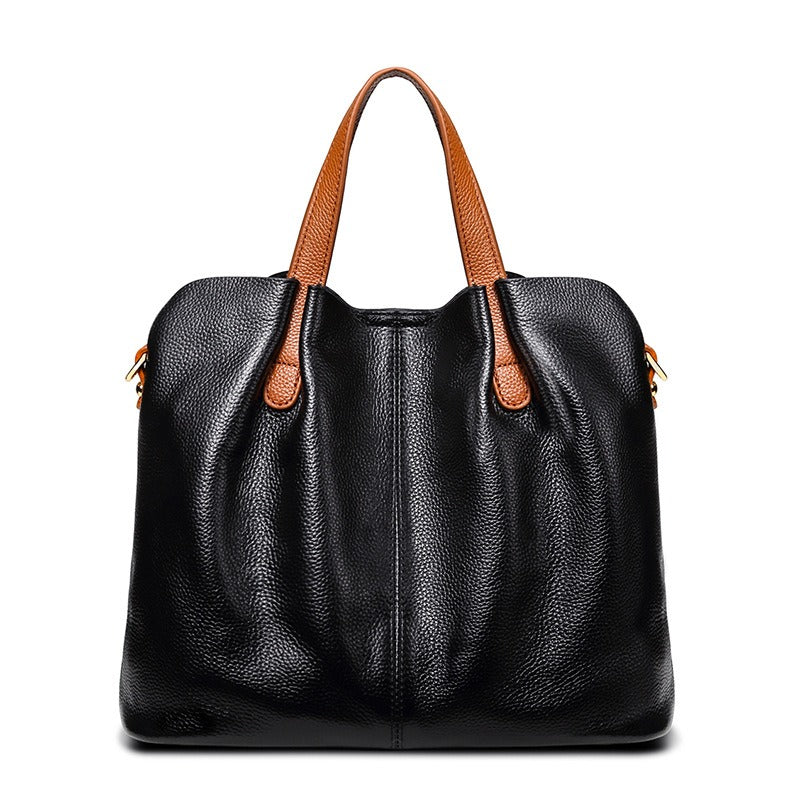 Genuine Leather Handbag for Women - Soft Cowhide Shoulder Bag
