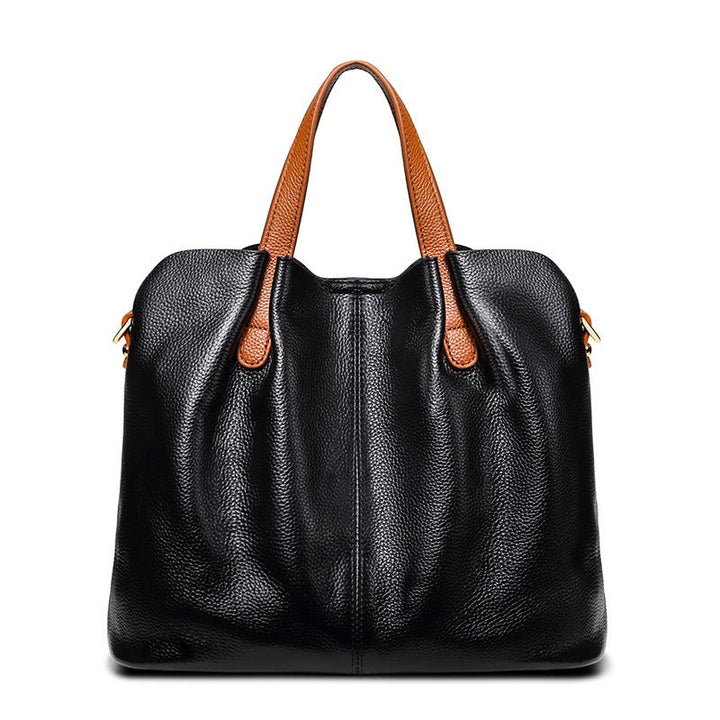 Genuine Leather Handbag for Women - Soft Cowhide Shoulder Bag