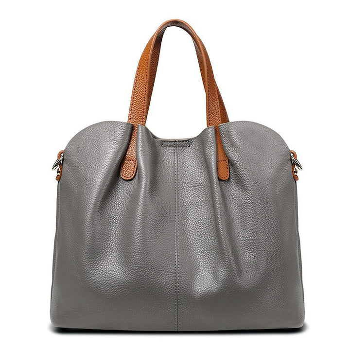 Genuine Leather Handbag for Women - Soft Cowhide Shoulder Bag