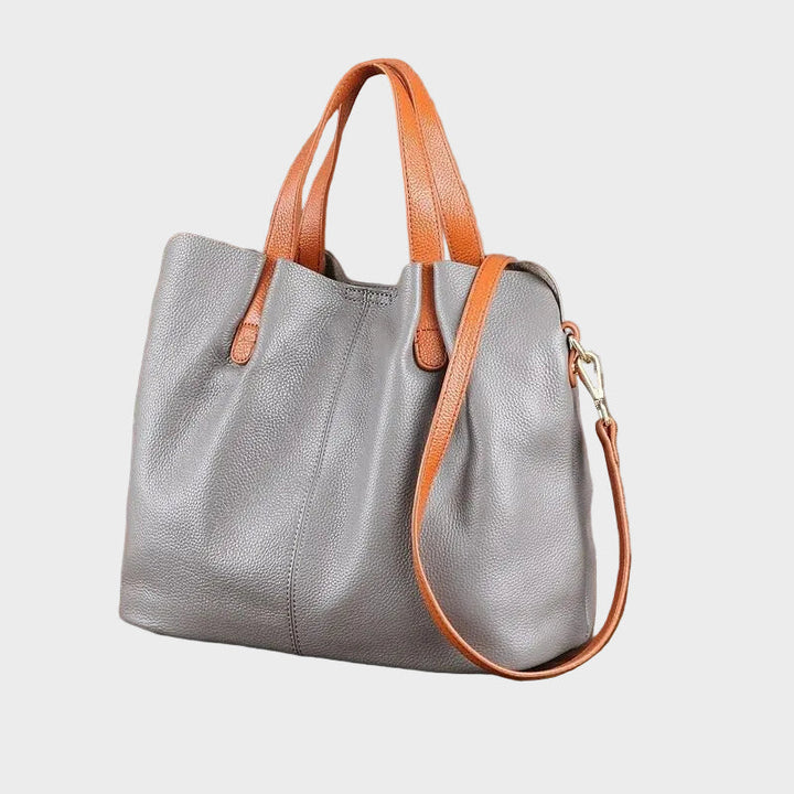 Genuine Leather Handbag for Women - Soft Cowhide Shoulder Bag