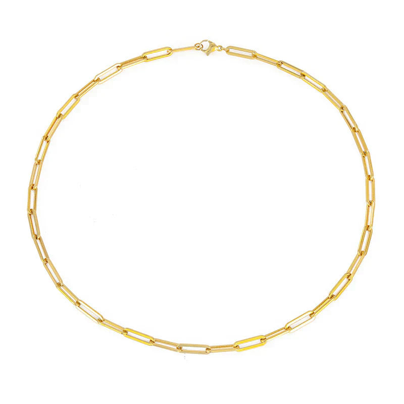 Elegant Chain Necklace in White Gold | Classic Layering Piece