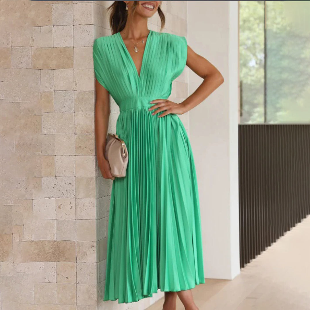 Flowy Printed Dress for Women - Effortless Casual Style