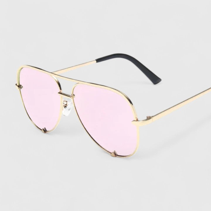 Aviator Sunglasses for Women - Gradient Mirror Lens