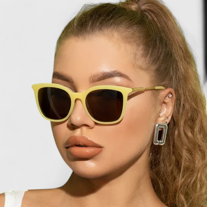 Oversized Retro Sunglasses for Women - UV Protection