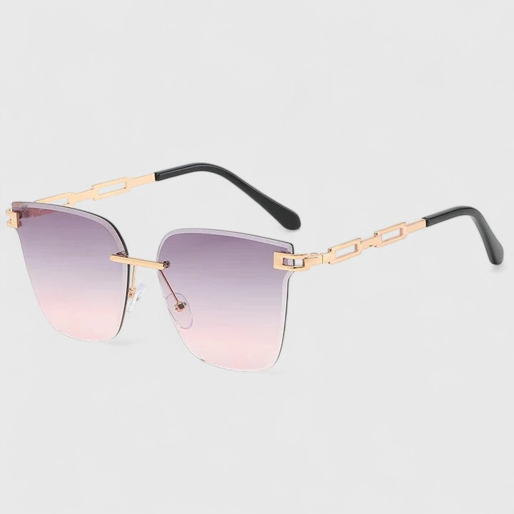 Cat Eye Sunglasses with Gradient Lenses - Lightweight Frame