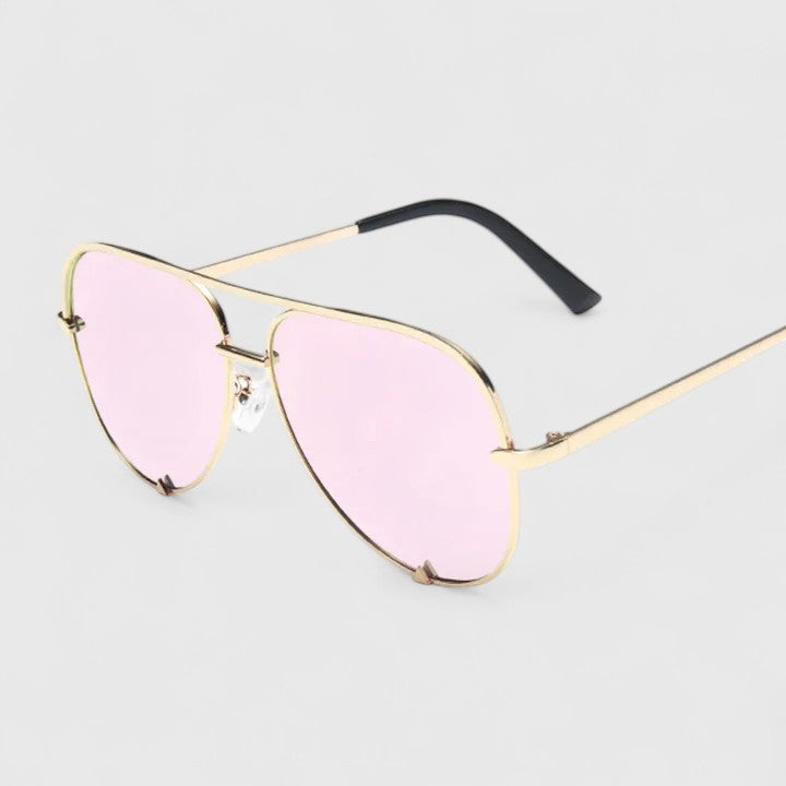 Aviator Sunglasses for Women - Gradient Mirror Lens