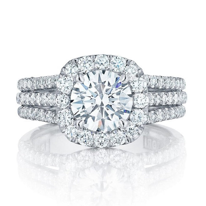 White Gold Statement Ring - Elegant Clarinda Vellori Design