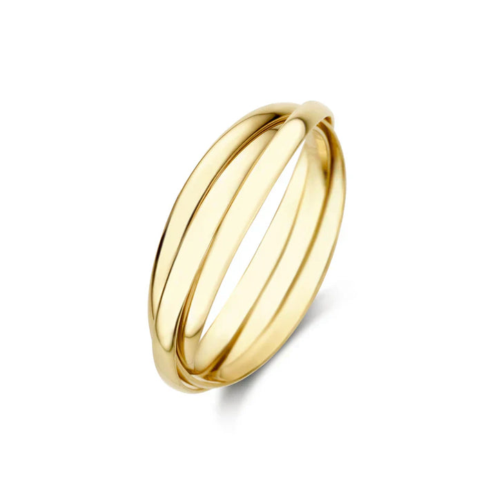 White Gold Ring - Léna Trielle Elegant Stackable Band