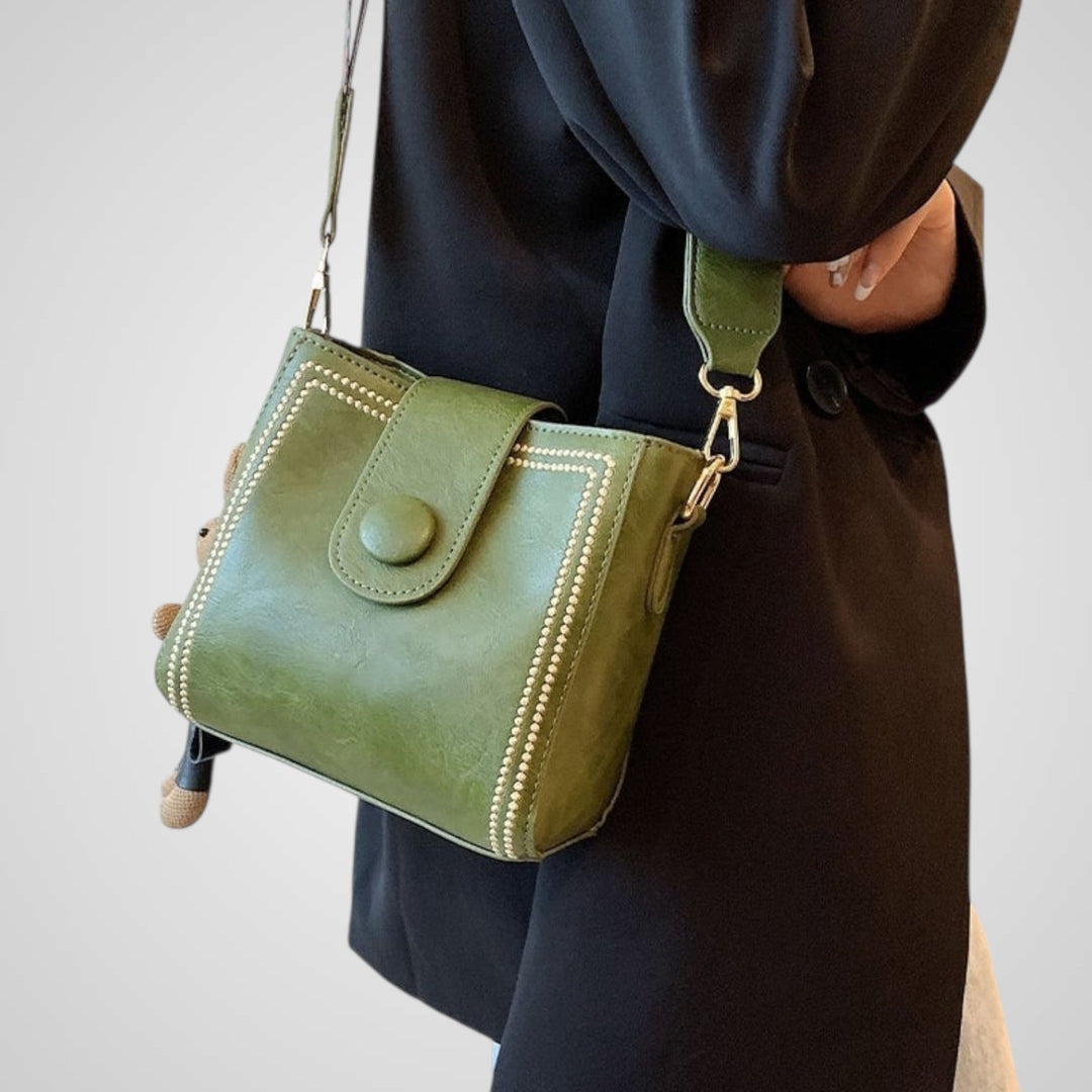Retro Crossbody Bag with Adjustable Wide Shoulder Strap