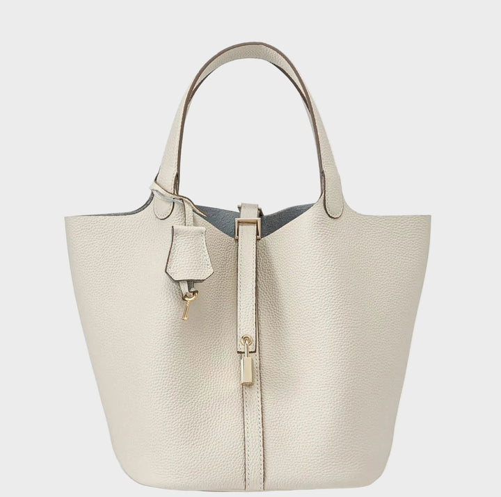 Kate Lock Crossbody Bag - Pebbled Leather Handbag