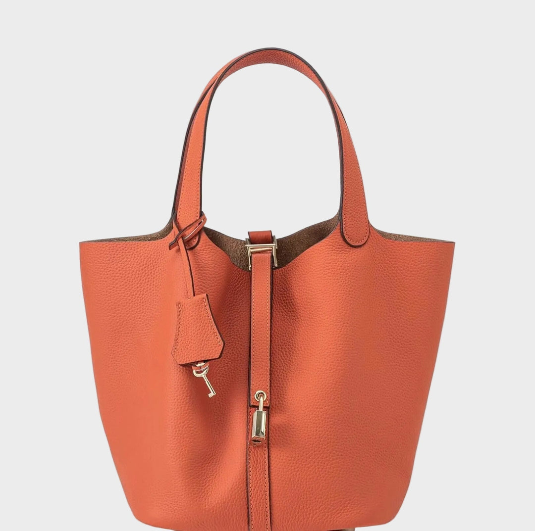Kate Lock Crossbody Bag - Pebbled Leather Handbag