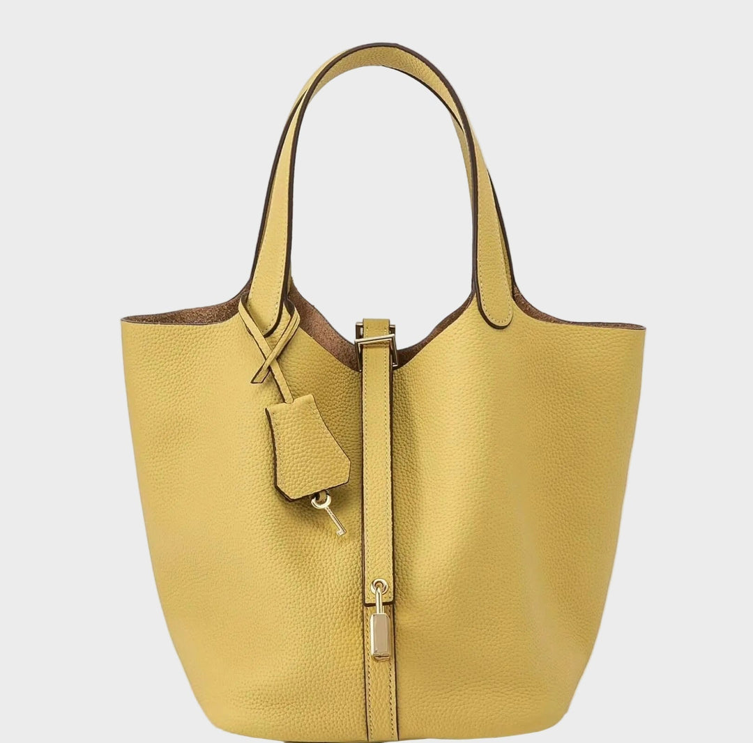 Kate Lock Crossbody Bag - Pebbled Leather Handbag