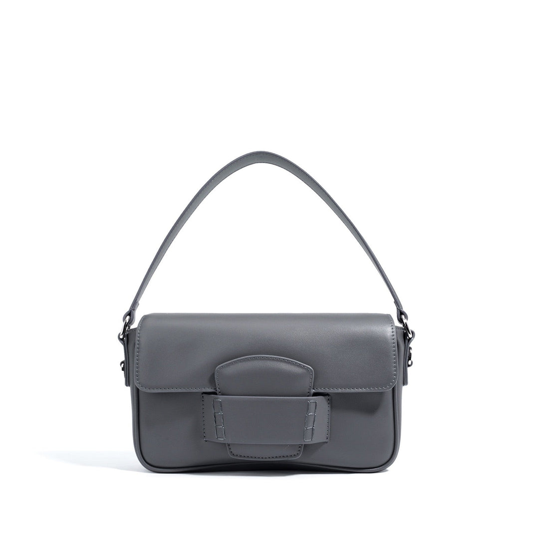 Small Leather Crossbody Bag with Flap Closure for Women