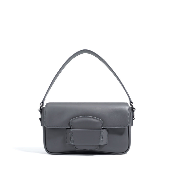 Small Leather Crossbody Bag with Flap Closure for Women