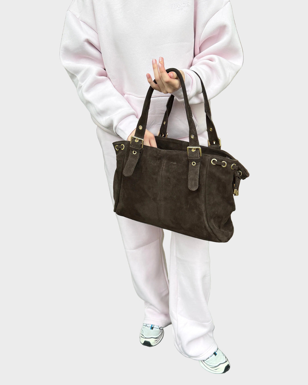 Espresso Brown Leather Tote Bag for Work and Laptop