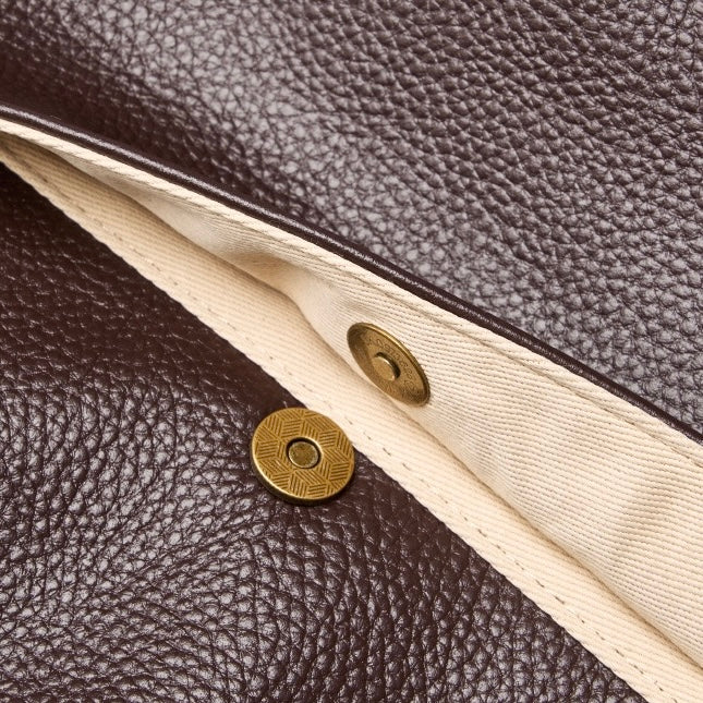 Soft Leather Tote Bag - Minimalist Everyday Shoulder Bag