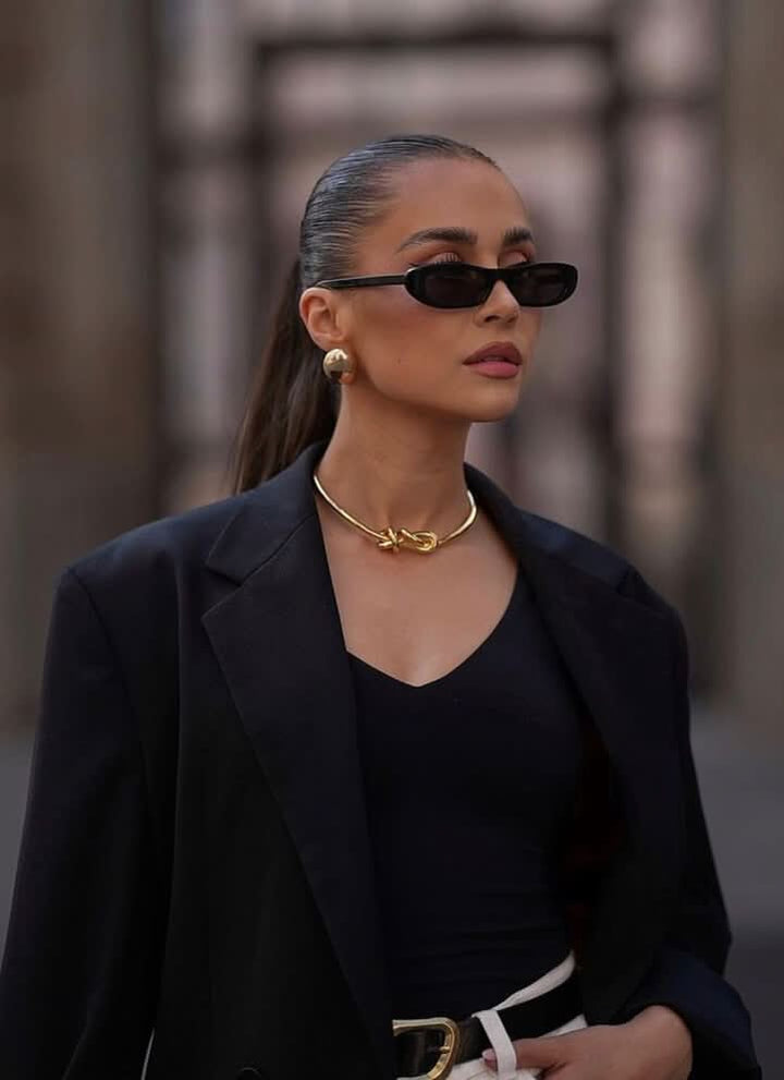 Oval Cat Eye Sunglasses for Women - UV Protection Retro Style