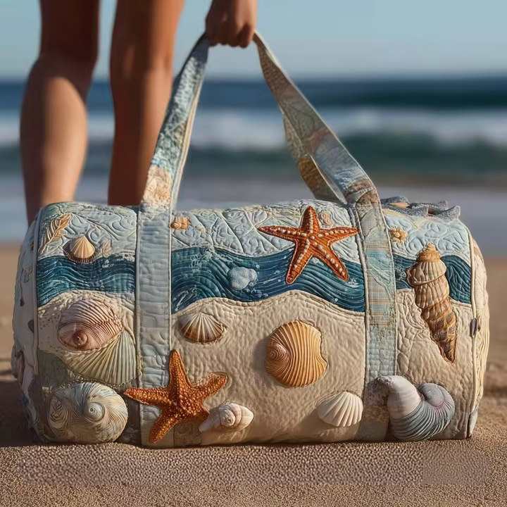 Quilted Weekender Bag for Women - Soft Travel Overnight Tote