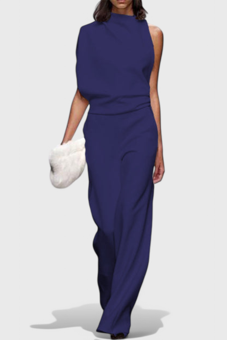 Wide Leg Jumpsuit for Women - Flattering Fluid Silhouette