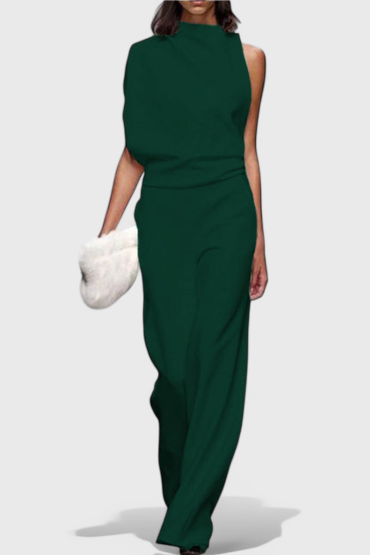 Wide Leg Jumpsuit for Women - Flattering Fluid Silhouette