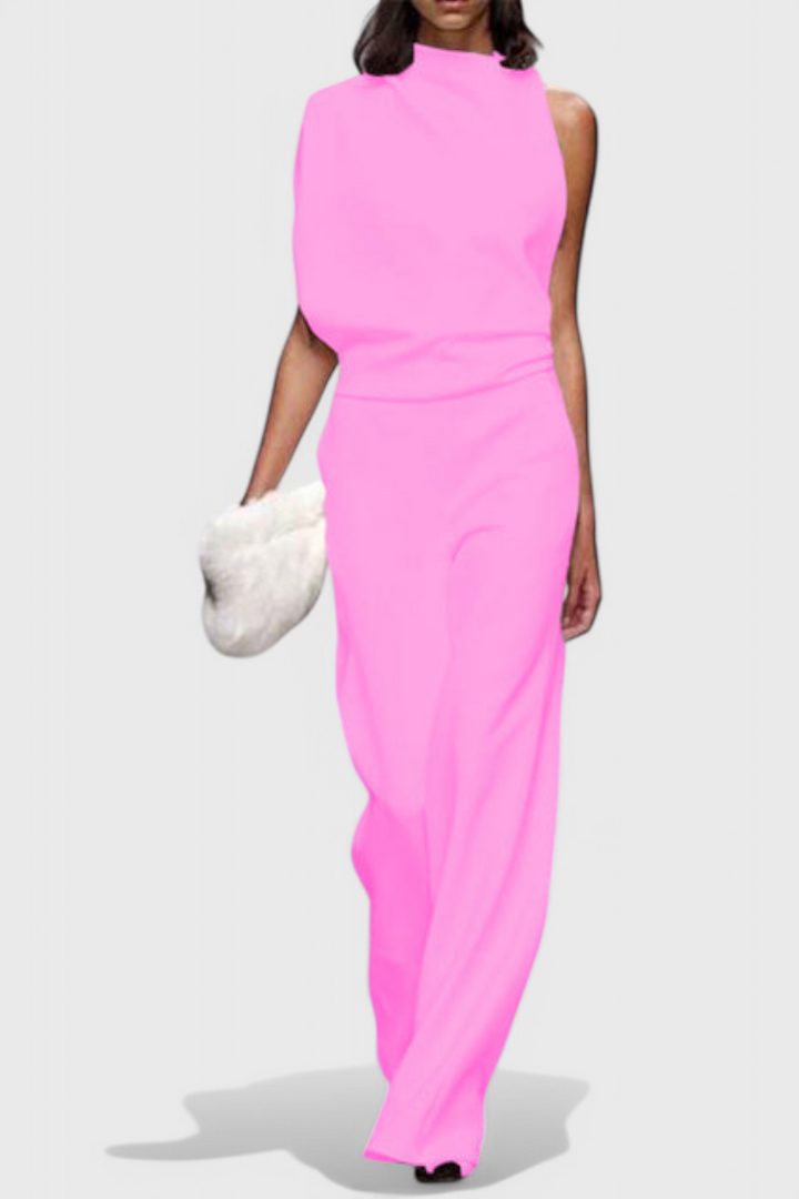 Wide Leg Jumpsuit for Women - Flattering Fluid Silhouette
