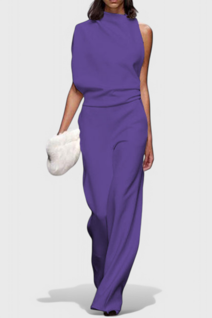 Wide Leg Jumpsuit for Women - Flattering Fluid Silhouette