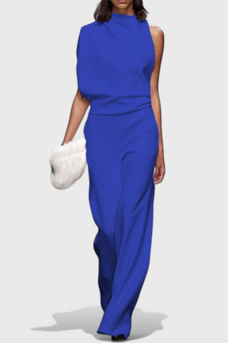 Wide Leg Jumpsuit for Women - Flattering Fluid Silhouette