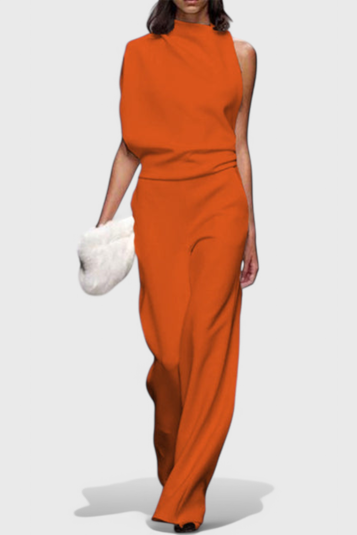 Wide Leg Jumpsuit for Women - Flattering Fluid Silhouette