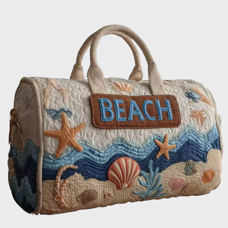 Quilted Weekender Bag for Women - Soft Travel Overnight Tote
