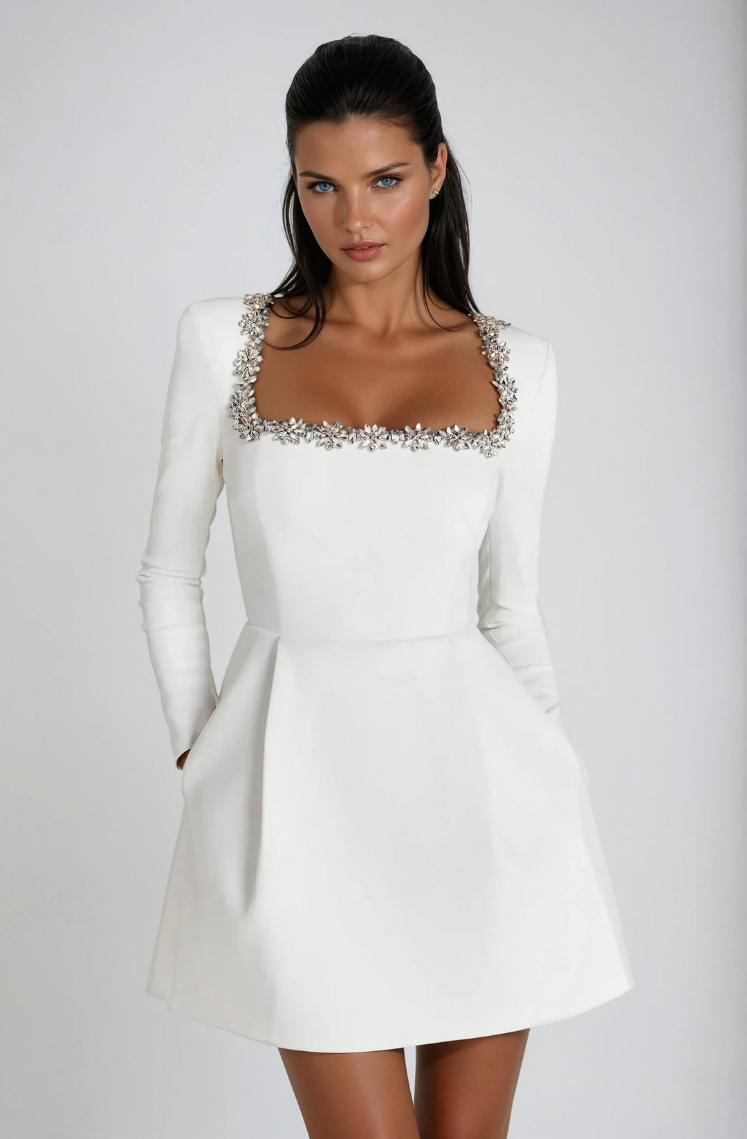 Romantic Ruffle Dress with Feminine Detailing for Women