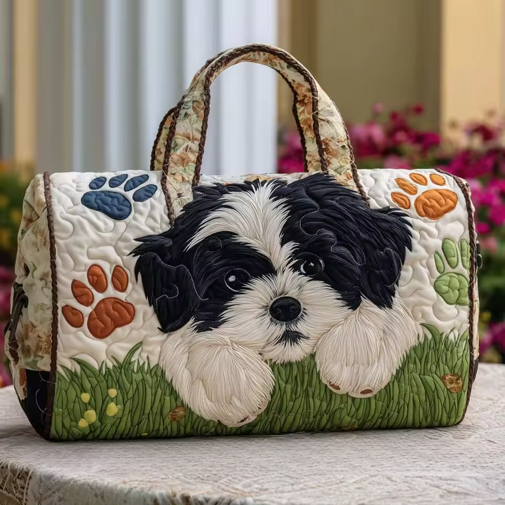 Quilted Weekend Travel Bag for Women | Soft Overnight Duffle
