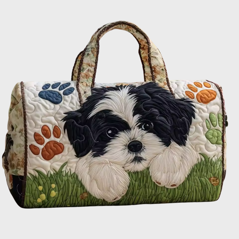 Quilted Weekend Travel Bag for Women | Soft Overnight Duffle