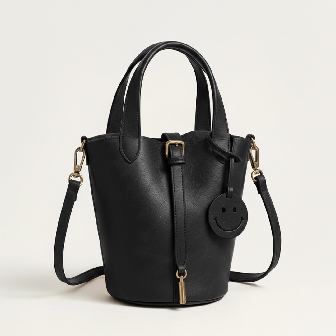Leather Smile Bag | Structured Crossbody Handbag for Women