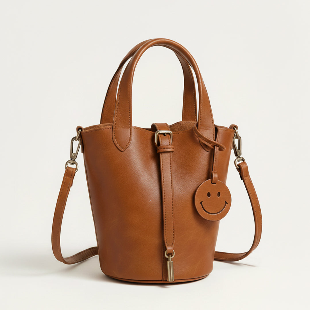 Leather Smile Bag | Structured Crossbody Handbag for Women