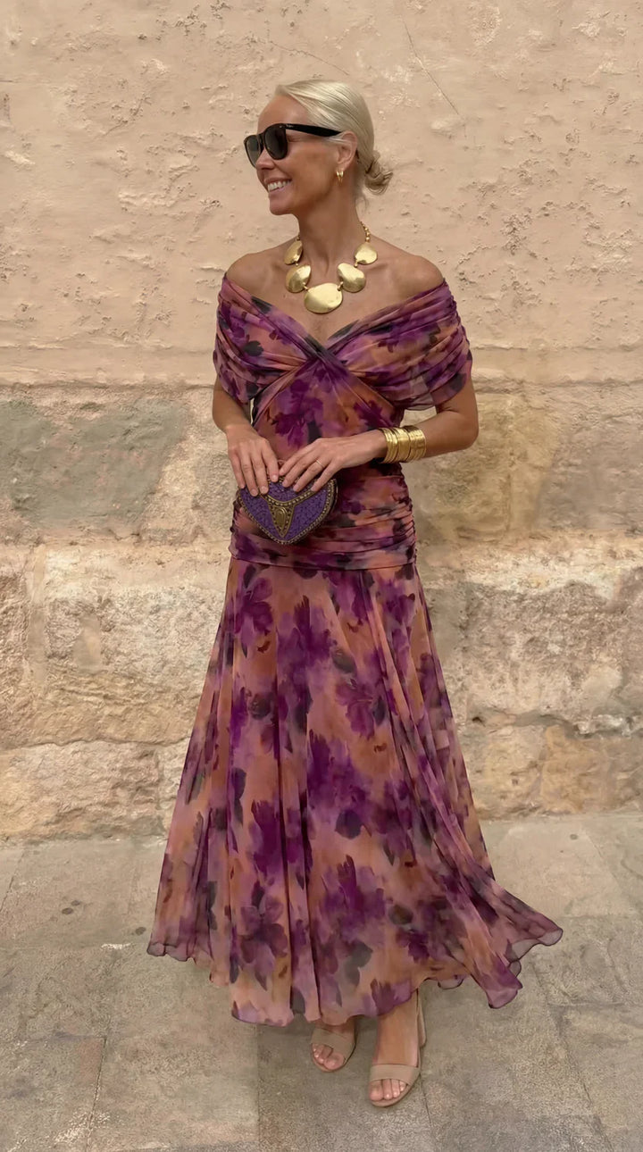 Coral Evening Dress - Elegant Maxi Dress for Special Occasions