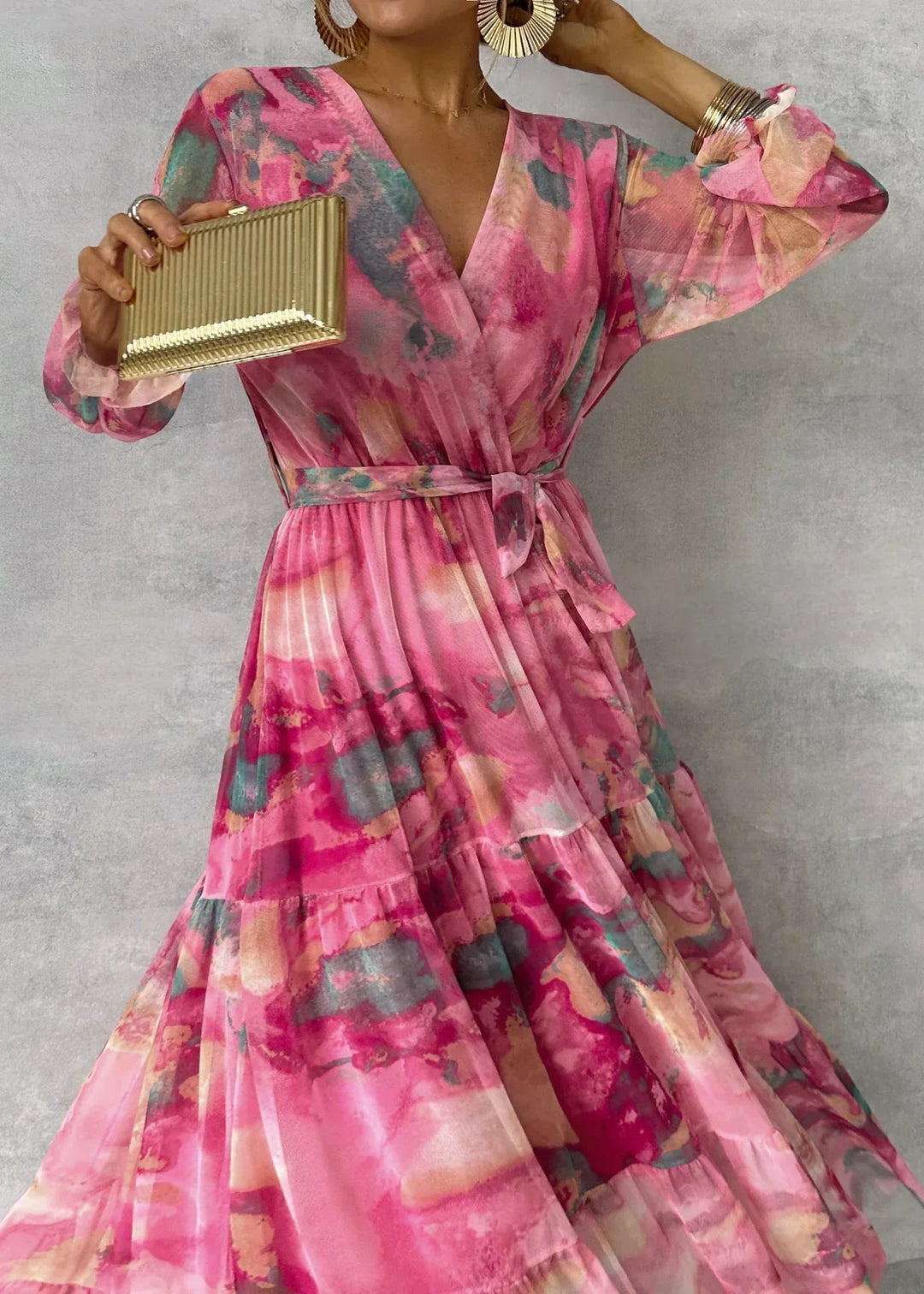 Floral Wrap Dress for Women | Summer Dress with Flattering Fit