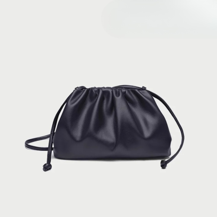 Hobo Shoulder Bag in Soft Vegan Leather - Convertible Crossbody