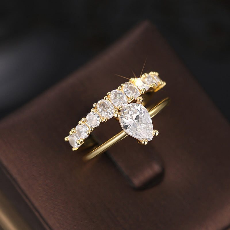 Gold Statement Ring for Women | Modern Sculptural Design