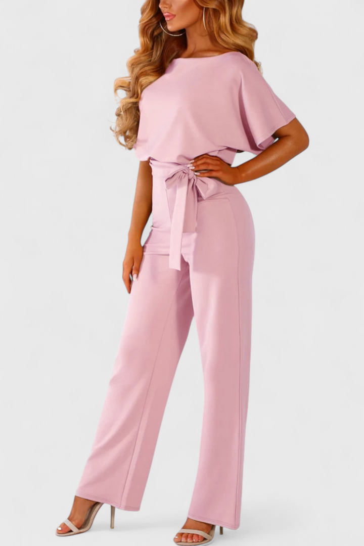 Wide Leg Jumpsuit for Women - Elegant Fluid Silhouette