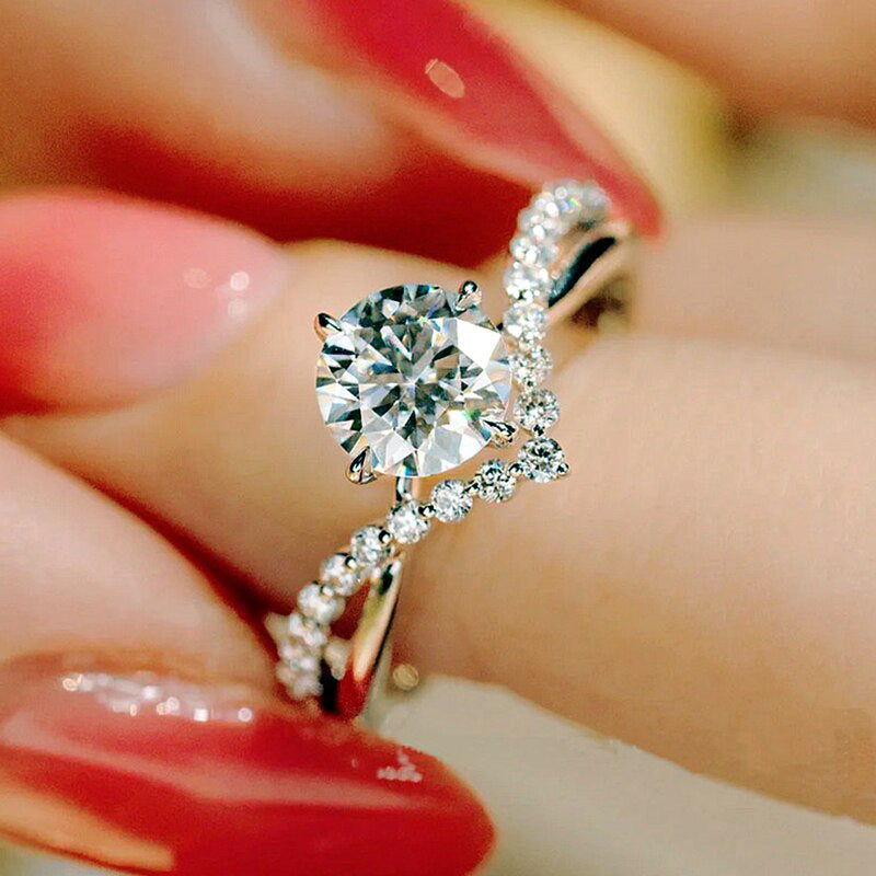 White Gold Ring - Celina Everhart Elegant Statement Band